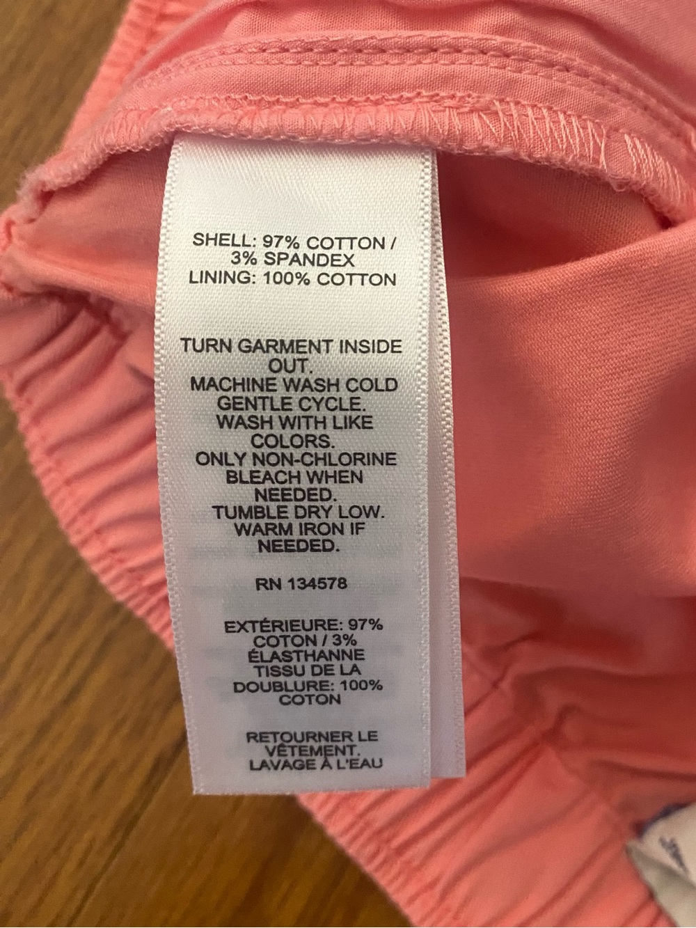 Vineyard Vines Girls Pink Drawstring Cotton Twill Shorts - Picture 6 of 9
